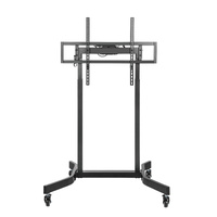Brateck Standard Motorized TV Cart Fit 55'-100' Up to 120kg- Matte Black , VESA Compatible: 200x200 up to 800x600