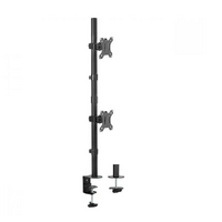 mbeat® activiva Dual-Screen Articulating Vertical Monitor Arm  is designed for ultimate workspace efficiency and ergonomic comfort