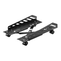 mbeat activiva Heavy-Duty PC Mobile Floor Stand with Casters Black Adjustable Width and Length 16cm to 30cm