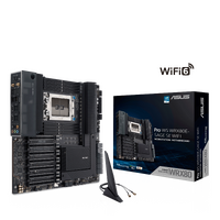 ASUS AMD PRO WS WRX80E-SAGE SE WIFI Workstation MB, Extended ATX, Intel Dual 10Gb Ethernet, WIFI6, BT5, PCIe4.0 x16 slots, 3 x M.2 PCIe4.0, 16 Power S