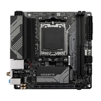 Gigabyte M/B A620I AX 1.0, AMD AM5, 2 x DDR5 up to 128 GB,  1 x HDMI, 1 x PCI Express x16, 1 x M.2, 2 x SATA, 4x USB 3.2