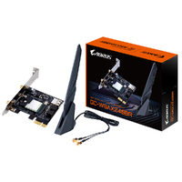 Gigabyte WBAX2400R WiFi 6 PCIe Adapter, 2.4GHz/5GHz/6GHz bands, IEEE 802.11.acR2+ax, Bluetooth 5.2, MU-MIMO, PCI-E x1(NEED UPDATE)