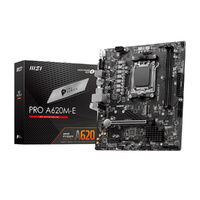 MSI A620M-E AM4 mATX MB 4xDDR4 3xPCIE 1xM.1 HDMI 1 DVI RAID LAN 4xSATAIII 4xUSB3.2 4xUSB2.0(NEW)