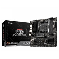 MSI B550M PRO-VDH WIFI AM4 MATX MB 4xDDR4 3xPCIE 2xM.2 HDMI VGA DP RAID LAN 4xSATAIII 5xUSB3.2 6xUSB2.0