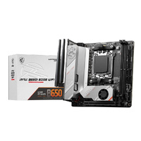 MSI MPG B650I EDGE WIFI AMD AM5 M-ITX Motherboard, 2x DDR5 ~64GB, 1x PCI-E x16, 2x M.2, 4x SATA, 2x USB2.0, 5x USB 3.2, 1x USB-C