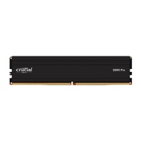 Crucial Pro 32GB (1x32GB) DDR5 UDIMM 6000MHz CL40 Black Heat Spreaders Overclocking Support Intel XMP AMD Ryzen Desktop PC Gaming Memory