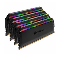 (LS) Corsair Dominator Platinum RGB 32GB (4x8GB) DDR4 3200MHz CL16 DIMM Unbuffered 16-18-18-36 XMP 2.0 Black Heatspreaders 1.35V Desktop PC Gaming Mem