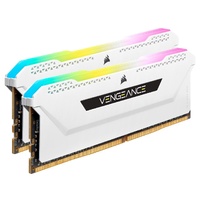 Corsair Vengeance RGB PRO SL 16GB (2x8GB) DDR4 3200Mhz C16 White Heatspreader Desktop Gaming Memory