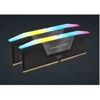 Corsair VENGEANCE® RGB 16GB (2x8GB) DDR5 DRAM 5200MT/s CL40 Memory Kit — Black