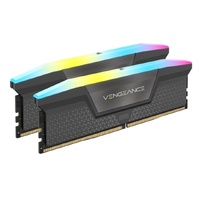 Corsair Vengeance RGB 64GB (2x32GB) DDR5 UDIMM 6400MHz C32 1.35V Desktop Gaming Memory Black