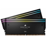 Corsair DOMINATOR  TITANIUM RGB 32GB (2x16GB) DDR5 DRAM 7000MT/s CL34 Intel XMP Memory Kit  Black