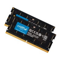 Crucial 32GB (2x16GB) DDR5 SODIMM 4800MHz C40 1.1V Notebook Laptop Memory