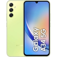 Samsung Galaxy A34 5G 128GB - Awesome Lime (SM-A346ELGBATS),*AU STOCK*, 6.6', Full HD+, 120Hz, 6GB/128GB, 48MP/13MP, IP67, Single SIM, 5000mAh,2YR