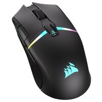 CORSAIR Night Sabre WIRELESS Slipstream 26K DPI, QuickStrike Button. up to 100hrs Battery and Fast Recharge. Black RGB Gaming Mice
