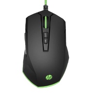 HP Pavilion 200 Gaming Mouse - USB Optical Sensor 3,200 DPI 12 RGB Modes 5 Customizable Buttons Ergonomic Comfort Light Weight 120g for Laptop PC Mac