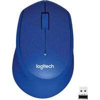 Logitech M331 SILENT PLUS Wireless Mouse Blue DPI (Min/Max): 1000 1-Year Limited Hardware Warranty