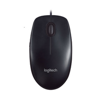 Logitech M90 USB Wired Optical Mouse 1000dpi for PC Laptop Mac Full Size Comfort smooth mover