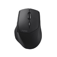 RAPOO MT550L Multi-Mode Wireless Ergonomic Optical Mouse -7 evels adjustable DPI, Smart Switch up to 5 devices, Ideal for Desktop PC, Notebook
