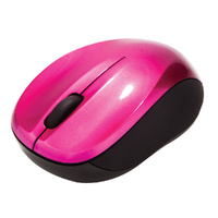 Verbatim GO Nano Hot Pink Mouse 2.4GHz Wireless Optical, Ultra Compact, 3 Buttons, 1600dpi, Nano Receiver