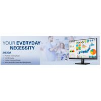 AOC 23.8' IPS 4ms, Full HD, - DP, HDMI, VGA. Tilt, Low Blue Mode, Flicker Free, 2x Speakers. Home Business 3 side Frameless Multimedia Monitor