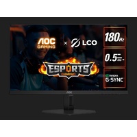 AOC 27' 180hz 1ms VA, FHD 1080 Adaptive Sync, 300 cd/m2, HDMI 2.0, DP 1.4, Line in & Earphone x 1,  VESA 100mm, Flicker FREE Low Blue,  Gaming Monitor
