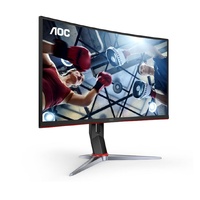 AOC 27' Curved QHD 2560x1440 1ms, 180hz ,VA Curved 1000R, Free-Sync Premium, HDR 10, VESA 100, VGA, HDMI, DP, Gaming Monitor (LS