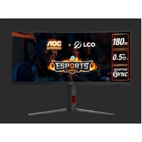 AOC 34' WQHD VA,1500R,180Hz,1ms,Adaptive Sync,HDR10,Shadown Control,Dark Boost,Flicker Free,Low blue mode,Gaming mode
