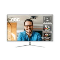 AOC U32V11N 32' 4K 3840 × 2160 VA, HDR10 4ms GtG, VESA x 100.  2, DP 1.4 x 2 Office and Business Monitor (LS)