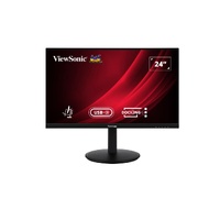 ViewSonic 24' Full HD Ergonomic Docking Monitor with USB-C 65w, USB 3.2 Hub, 100hz, HDMI, DP, Ergonomics Height Adjust, Swivel, Pivot, Advanced Wty