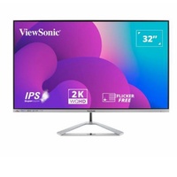 ViewSonic 32' 2K QHD Business Professional Ultra Thin Stylish, SuperClear IPS, lowe energy 36w, VX3276-2K-mhd-2 3 year warranty 2023 Version