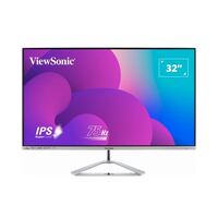 ViewSonic 32' Office Professional Stylish & Ultra Thin bezel, SuperClear IPS  4ms, FHD,  HDMI, DP, VGA, Speakers, Low Energy 26w, VX3276-mhd-3 Monitor