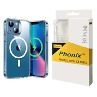 Phonix Apple iPhone 15 Pro (6.1') Clear Rock Shockproof Case With MagSafe - Enhanced Durability, Slim, Lightweight, Shields Your Phone from Scratches