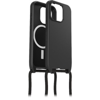 OtterBox React Necklace MagSafe Apple iPhone 15 Pro (6.1") Case Black - (77-93575), DROP+ Military Standard,Detachable Nylon Rope,7 Years Warranty