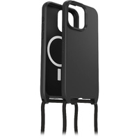 OtterBox React Necklace MagSafe Apple iPhone 15 Pro Max (6.7") Case Black - (77-93587),DROP+ Military Standard, Detachable Nylon Rope,7 Years Warranty