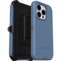 OtterBox Defender Apple iPhone 15 Pro (6.1") Case Baby Blue Jeans (Blue) - (77-94043), DROP+ 4X Military Standard, Multi-Layer,