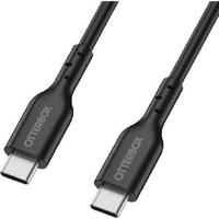 OtterBox USB-C to USB-C (2.0) PD Fast Charge Cable (1M) -Black(78-81356),3 AMPS (60W),Samsung Galaxy,Apple iPhone,iPad,MacBook,Google,OPPO,Nokia