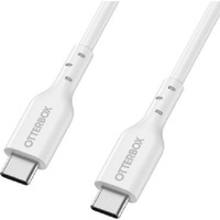 OtterBox USB-C to USB-C (2.0) PD Fast Charge Cable (1M) -White (78-81359) 3 AMPS (60W),Samsung Galaxy,Apple iPhone,iPad,MacBook,Google,OPPO,Nokia