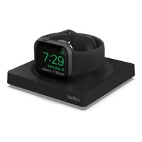 Belkin BoostCharge Pro Portable Fast Charger for Apple Watch - Black(WIZ015btBK), Compact and Travel-Ready, 1.2M/3.9FT USB-C cable