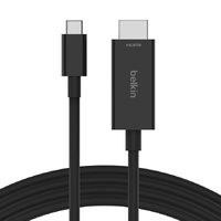 Belkin Connect USB-C to HDMI Cable 2M - Black (AVC012bt2MBK) Supports Resolutions up to 8K 60Hz and HDR10+ Plug and Play