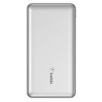 Belkin BoostCharge USB-C PD Power Bank 10K + USB-A to USB-C Cable - Silver (BPB011btSL)