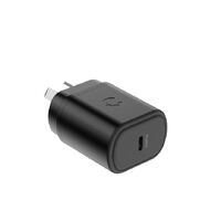 Cygnett PowerPlus 20W USB-C PD Wall Charger - Black (CY3613PDWCH), Small, Light and Portable design, Travel Ready, Fast Charge Your Phone, Palm-Size