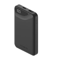 Cygnett ChargeUp Boost 3rd Gen 5K mAh Power Bank - Black (CY4340PBCHE),1xUSB-C(10.5W),1xUSB-A(10.5W),15cm USB-C Cable,Digital Display,Charge 2 Devices
