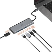 Cygnett Unite TravelMate USB-C Hub - (CY3318HUBC3) 1x4K HDMI 3xUSB-A 3.0 100W USB-C Power Delivery 5GBPS data transfer speed 15CM CBL Length