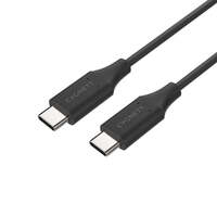 Cygnett Essentials USB-C to USB-C Cable (1M) - Black (CY3310PCUSA), 3A/60W, Samsung Galaxy,Apple iPhone,iPad,MacBook,Google,OPPO,Nokia, 2 Yr. WTY.