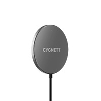 Cygnett MagCharge Magnetic Wireless Charging Cable (1.2M) - Black (CY4417CYMCC), MagSafe & Qi Compatible, Up to 15W Fast Charge, Perfect Align