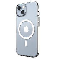 Cygnett AeroMag Apple iPhone 15 (6.1") Magnetic Clear Case - (CY4578CPAEG), Raised Edges, TPU Frame, Hard-Shell Back, Magsafe Compatible,4FT DropProof