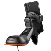 Cygnett EasyMount Car Window Mount Fixed Arm + 10W Fast Wireless Charger - (CY4618WLCCH), Adjustable Different Phone Sizes, 1.5M USB-C Cable, MagSafe