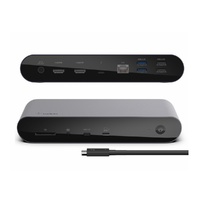 Belkin Connect Pro Thunderbolt 4 Dock - Space Grey (INC006auSGY), Dual Display,40 Gbps, 90W Power Delivery, 2YR