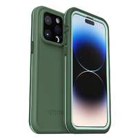 OtterBox FRE Magsafe Apple iPhone 14 Pro Max Case Green -(77-90176) DROP+ 5X Military Standard,2M WaterProof,Built-In Screen Protector,360 Protection