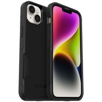OtterBox Commuter Apple iPhone 14 Plus Case Black - (77-88401), Antimicrobial, DROP+ 3X Military Standard, Dual-Layer, Raised Ed